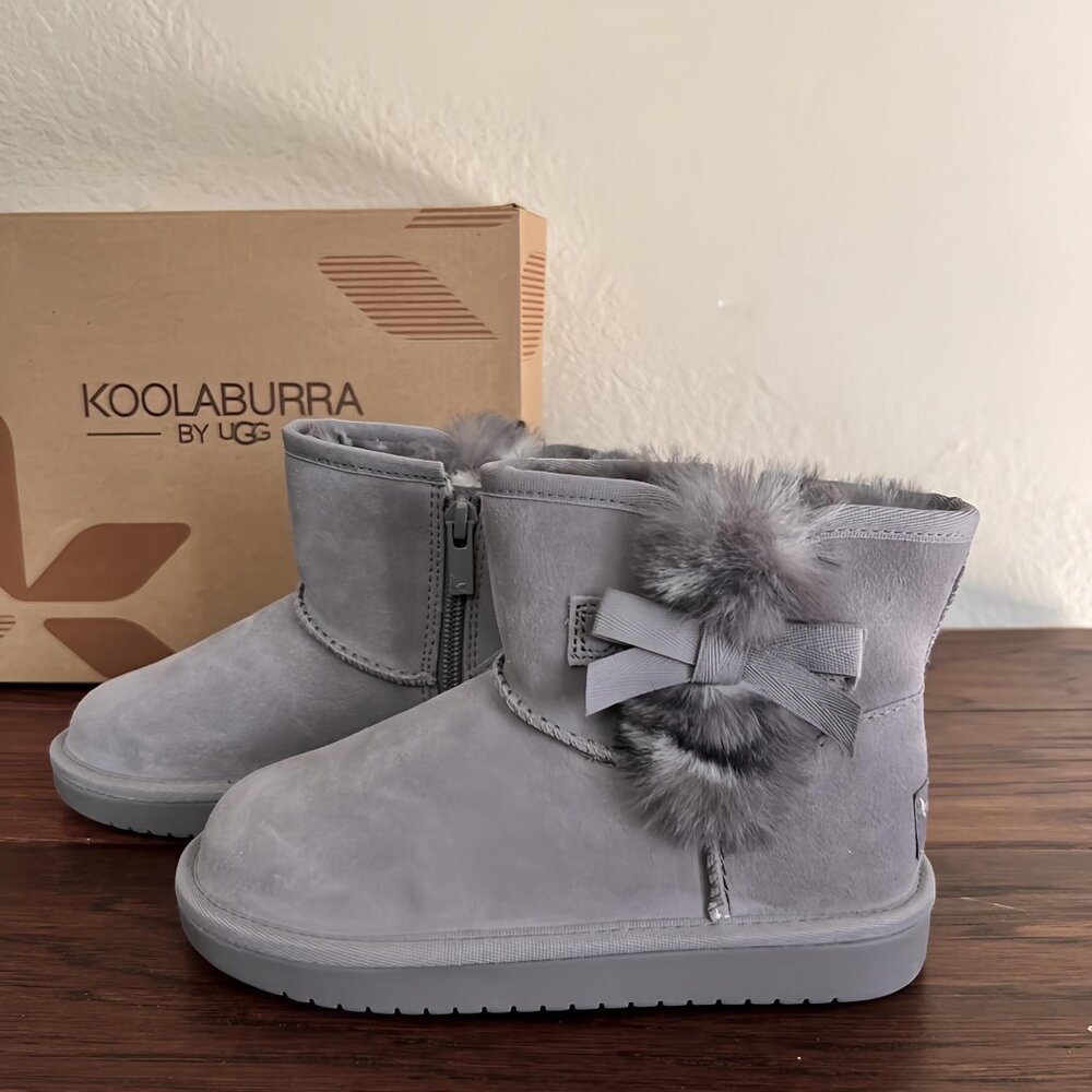 KOOLABURRA By UGG Gray Victoria Mini Boot- Little Kid's Size 12